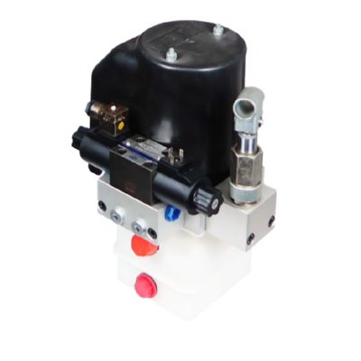 China Factory Direct 24V DC 1.6kw Double-Acting Hydraulic Power Pack with Manual Hydraulic Pump for Trailer and Dump Truck