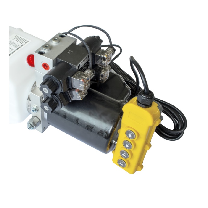 DC 12 Volt Hydraulic Power Unit Double Acting Electric Hydraulic Power Pack for Crane