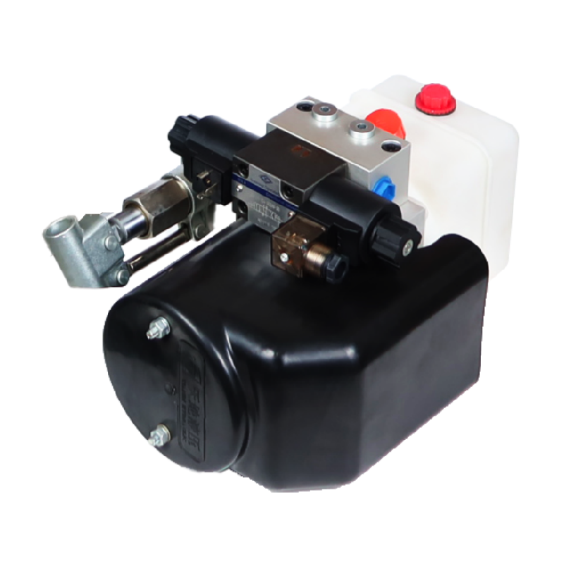 China Factory Direct 24V DC 1.6kw Double-Acting Hydraulic Power Pack with Manual Hydraulic Pump for Trailer and Dump Truck