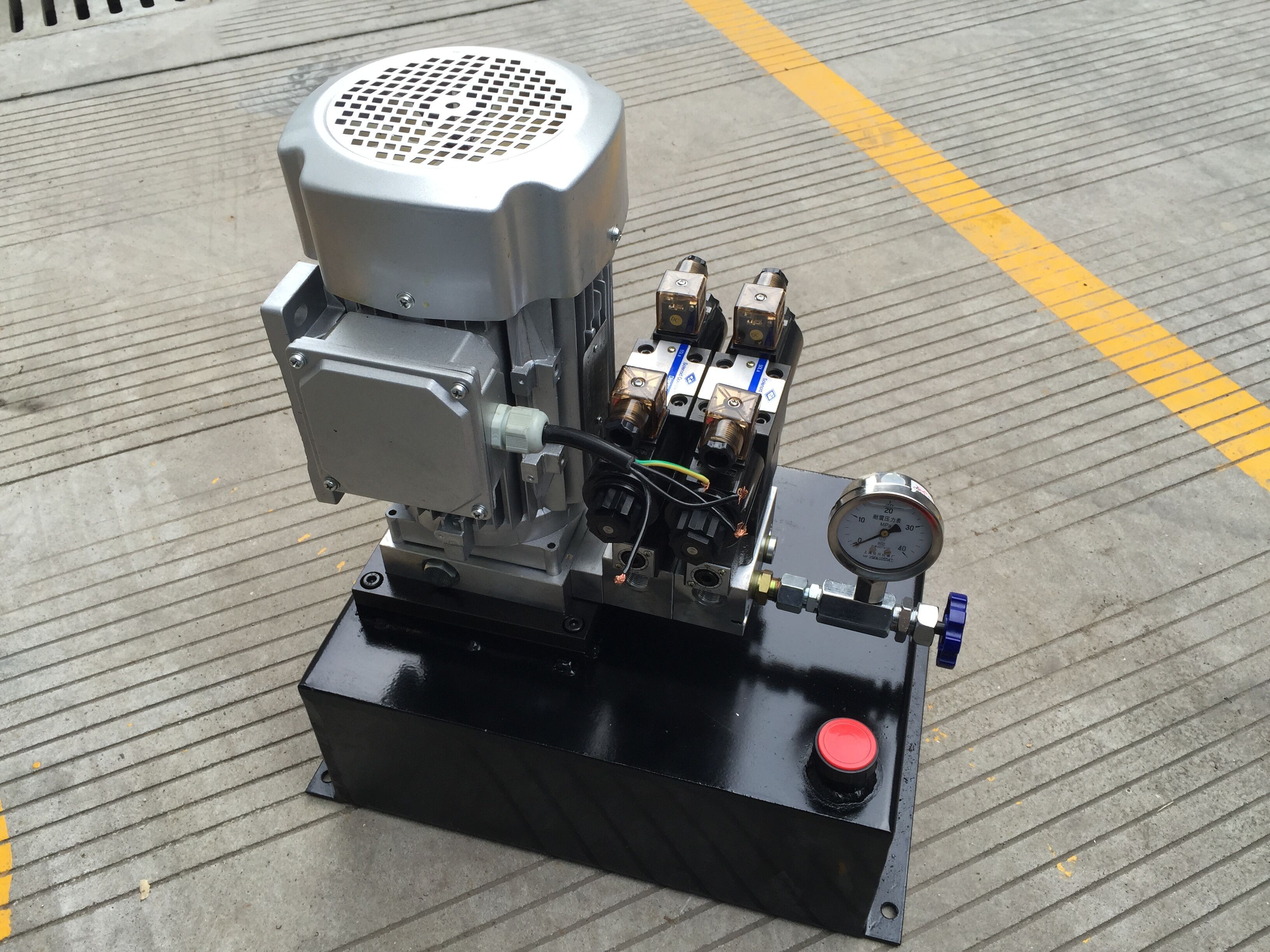 Lift Table AC 380V Single Acting Hydraulic Power Unit With Square Steel Tank